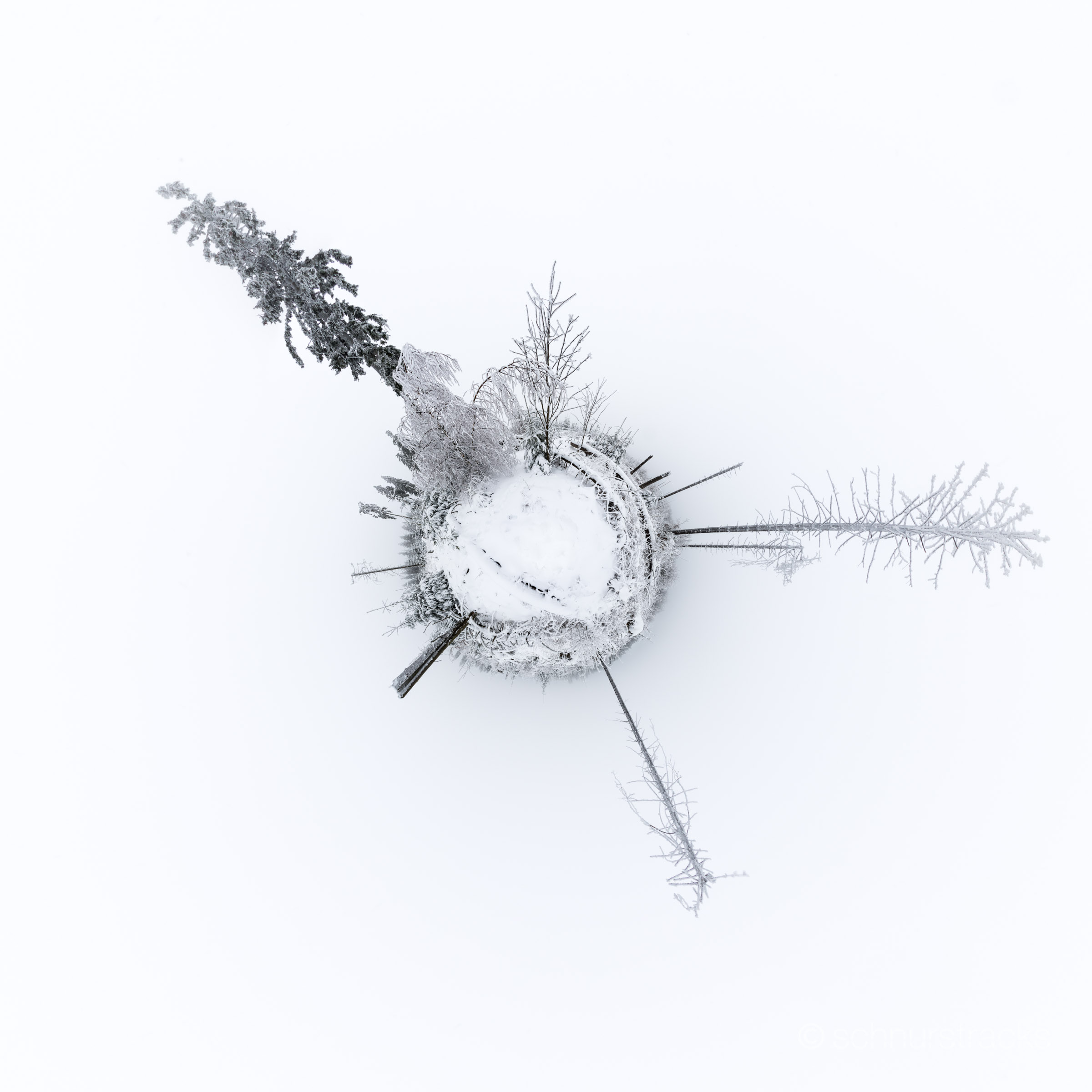 Little Planet Kyrill-Pfad im Schnee #170111-1280-2