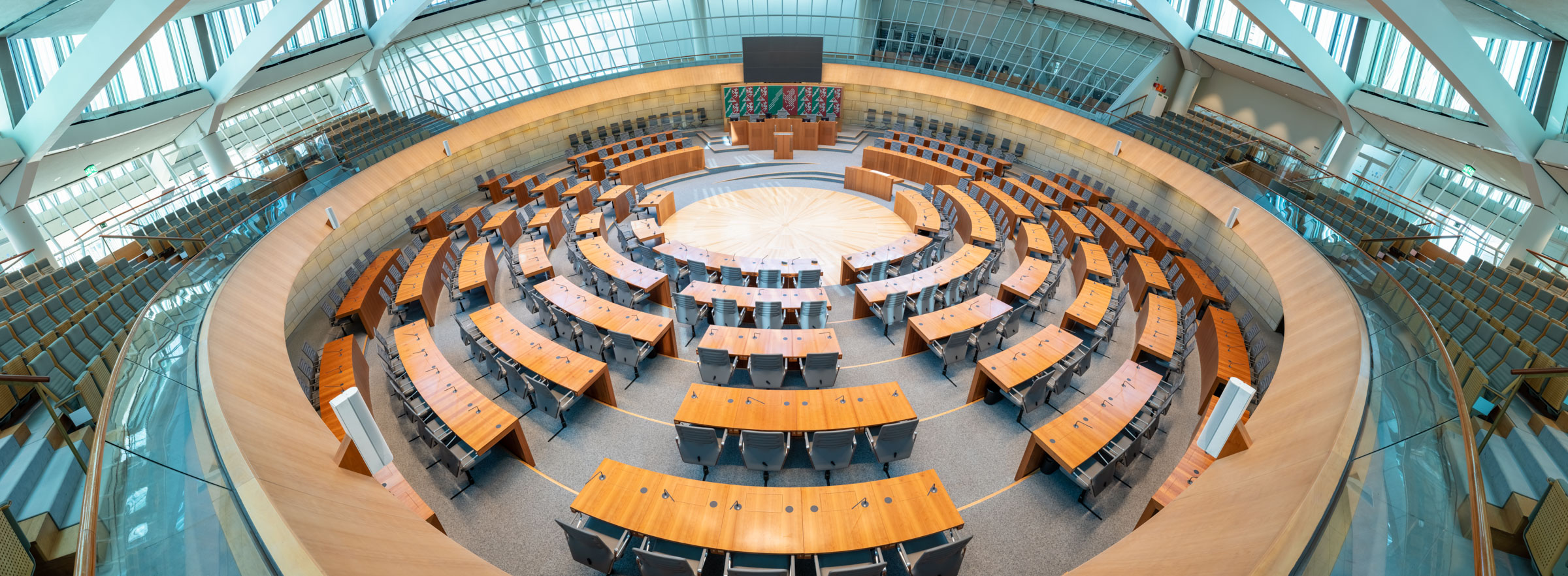 Plenarsaal Landtag NRW 195°-Panorama #220802-9395