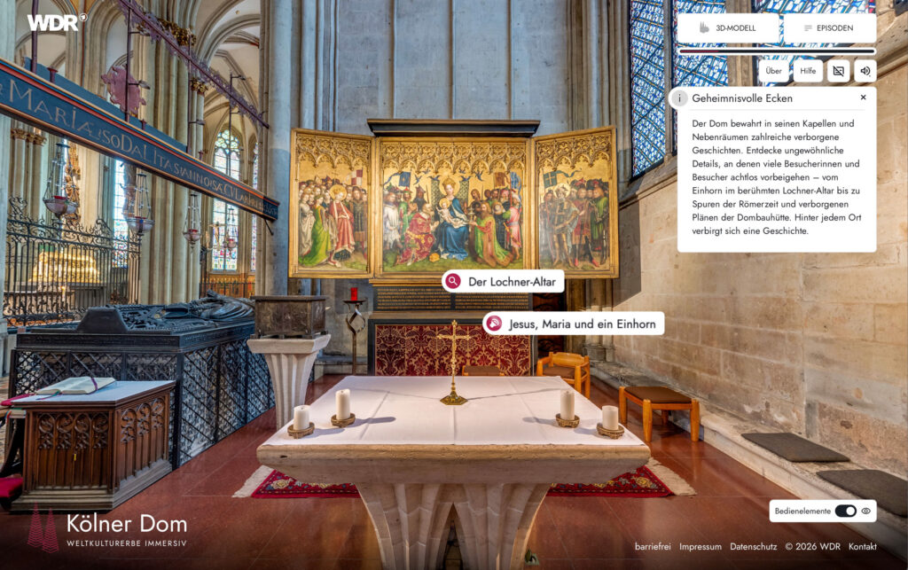 Entdecke ein Einhorn und weitere verborgene Geschichten, an denen die meisten Besucher vorbeigehen | 360°-Panoramafotografien von Chris Witzani