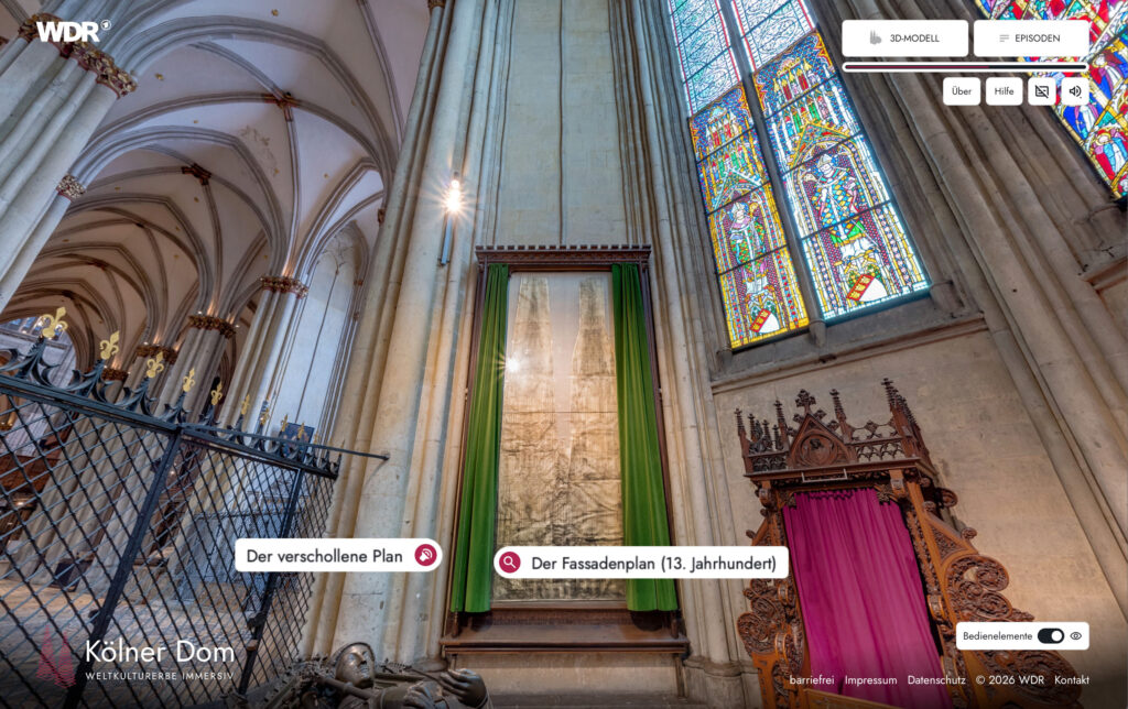 Riss F im Kölner Dom | 360°-Panoramafotografien von Chris Witzani