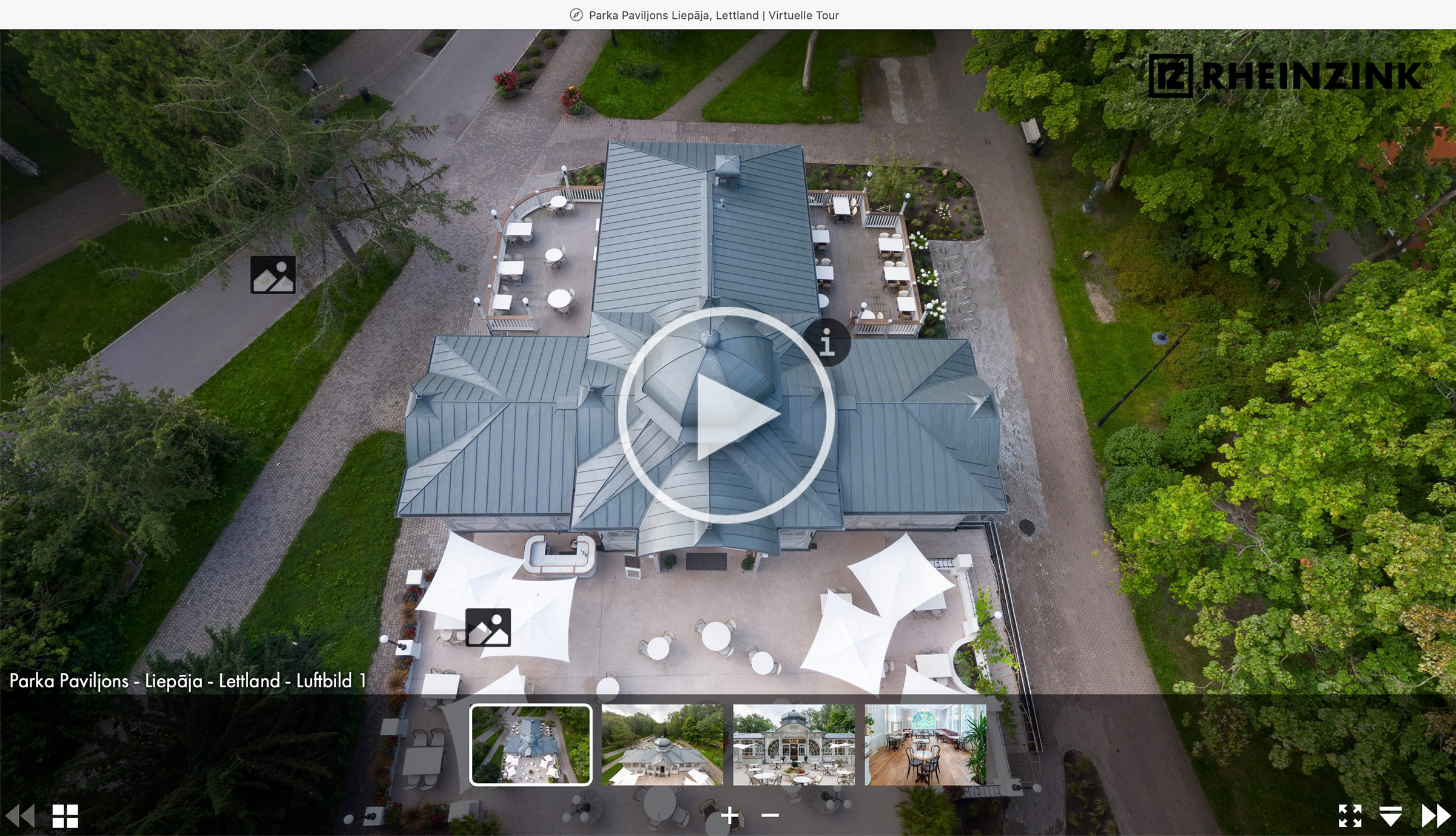 Virtuelle Tour Kaiserpavillon in Liepāja / Lettland