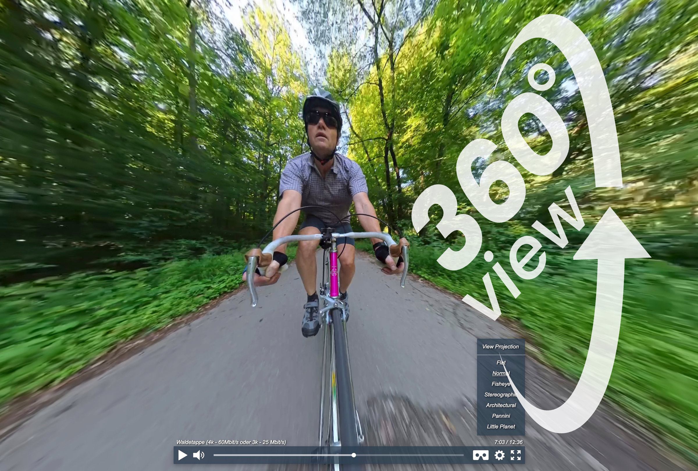 360° Video mit dem Rennrad