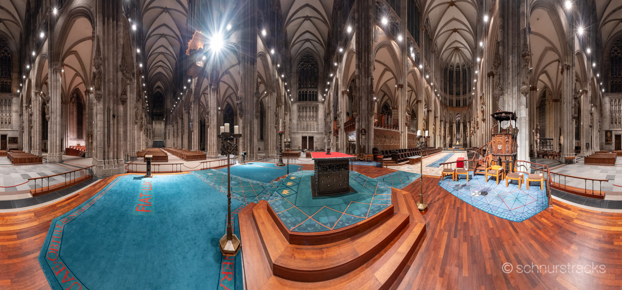 Panoramafotografie Vierungsaltar im Kölner Dom