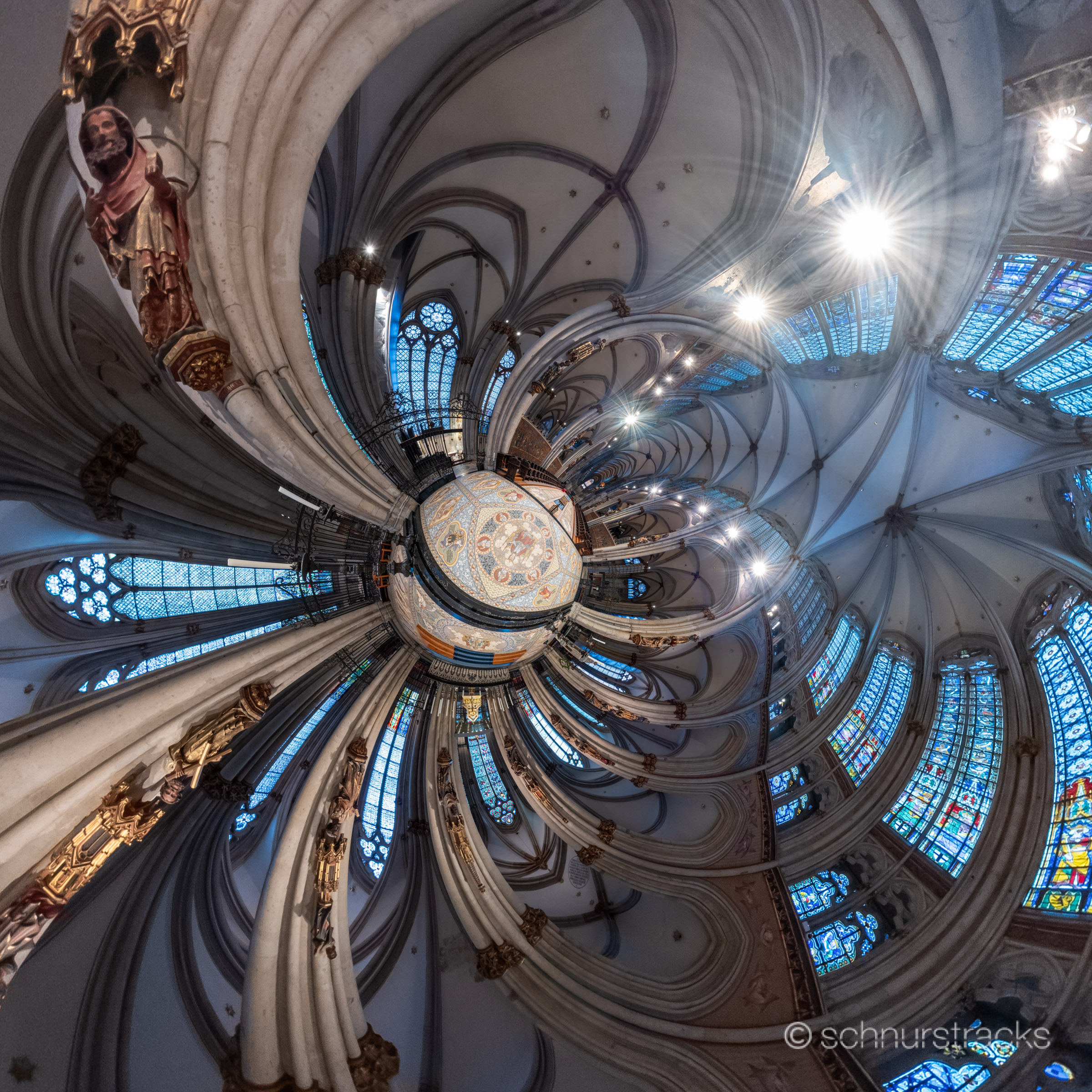 Little Planet Kölner Dom Binnenchor #260429-5-0448