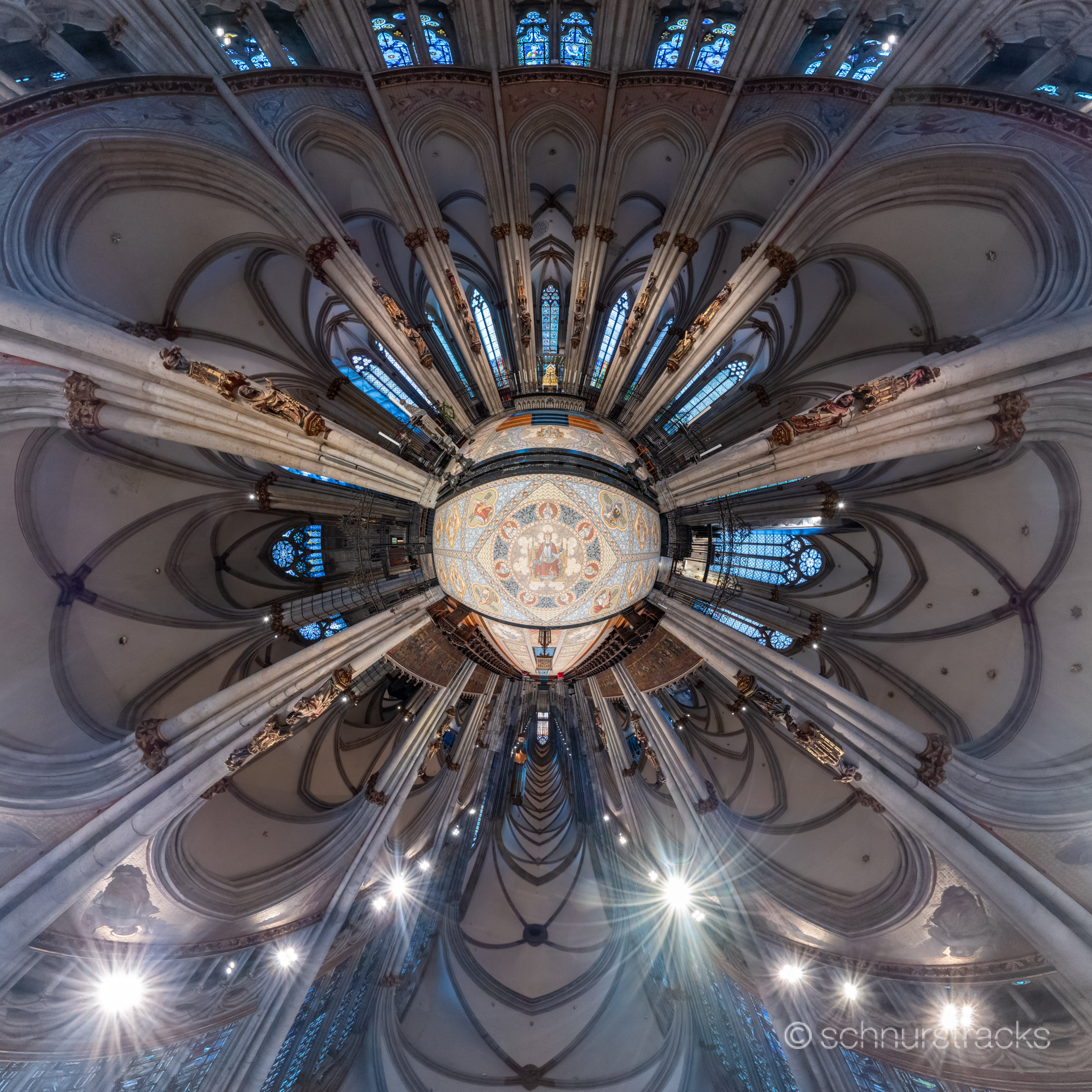 Little Planet Kölner Dom Binnenchor #260429-5-0448